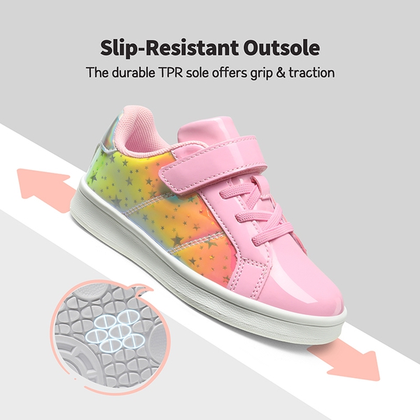[Storybook DiscoStar] Shiny Star Pattern Sneakers - PINK - 3